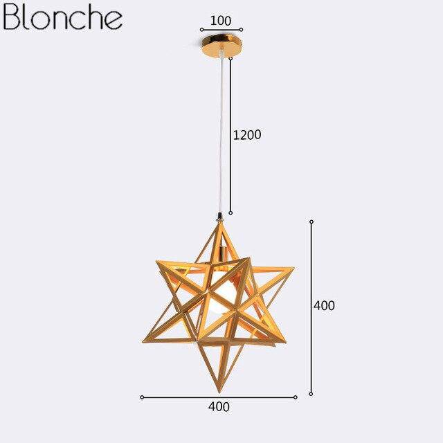 Suspension design LED en forme d'étoile Galaxie