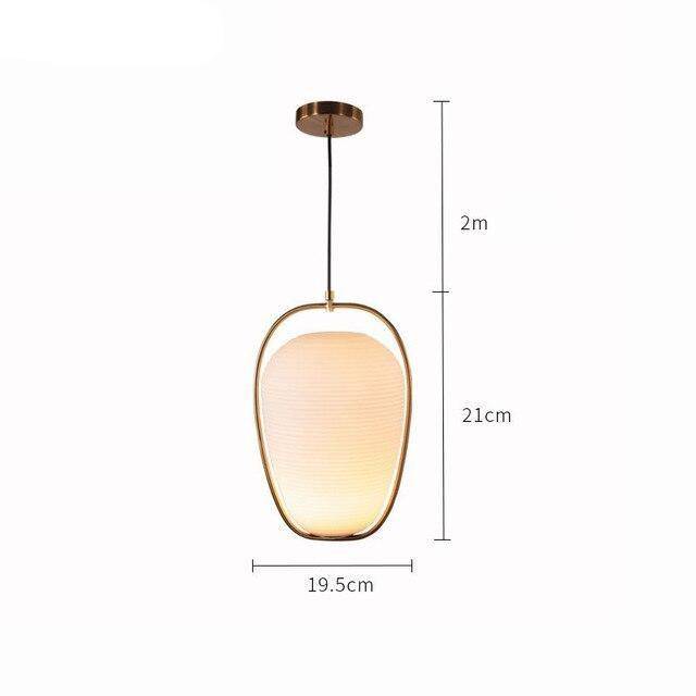 Lámpara de suspensión design LED redondo de cristal dorado para colgar