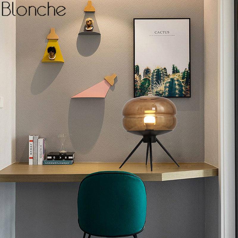 Lampe à poser design LED avec boule en verre Postmodern - vue 6 sur 6