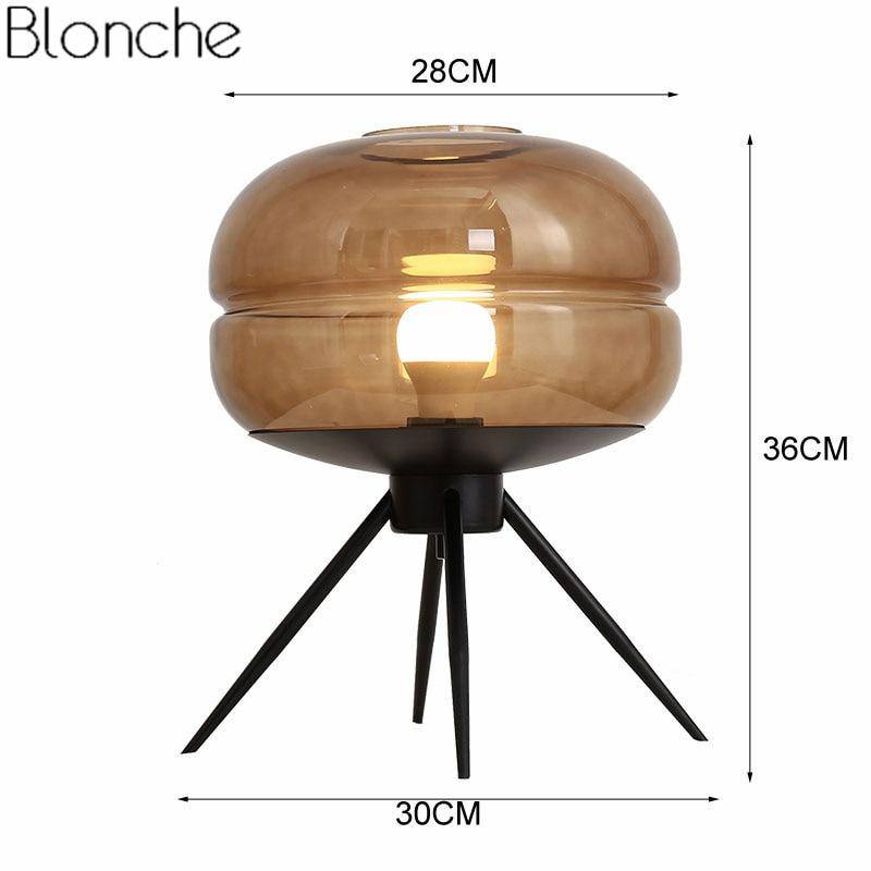 Lampe à poser design LED avec boule en verre Postmodern - vue 5 sur 6