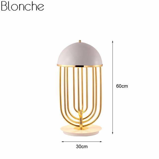 Lampe à poser design doré à LED Luxury - vue 5 sur 6