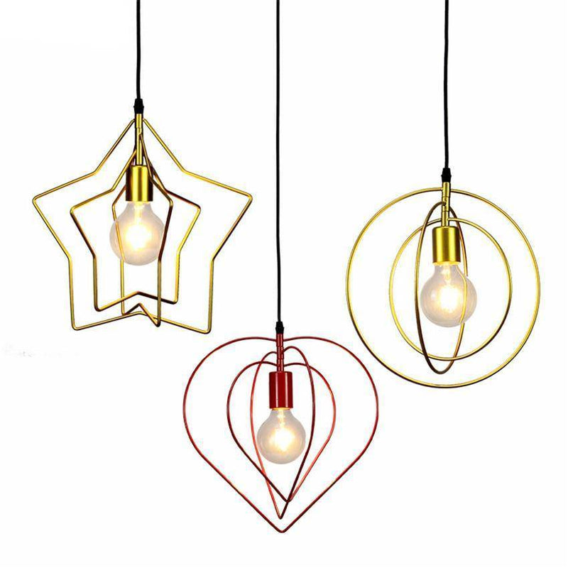 pendant light LED with several adjustable shapes