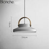 Suspension design LED en bois et métal Moderna