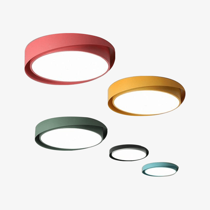 Plafonnier design LED arrondi de couleur Art - vue 2 sur 10