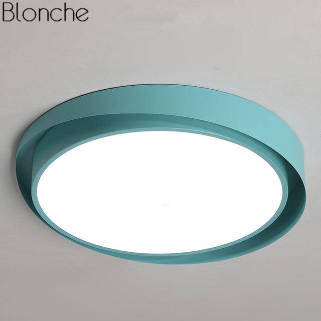 Plafonnier design LED arrondi de couleur Art - vue 5 sur 10