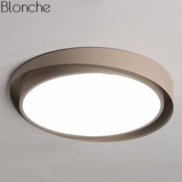 Plafonnier design LED arrondi de couleur Art