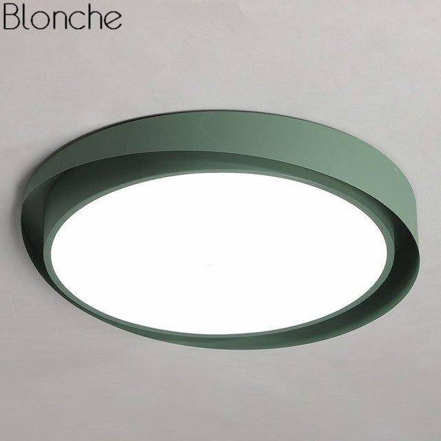 Plafonnier design LED arrondi de couleur Art