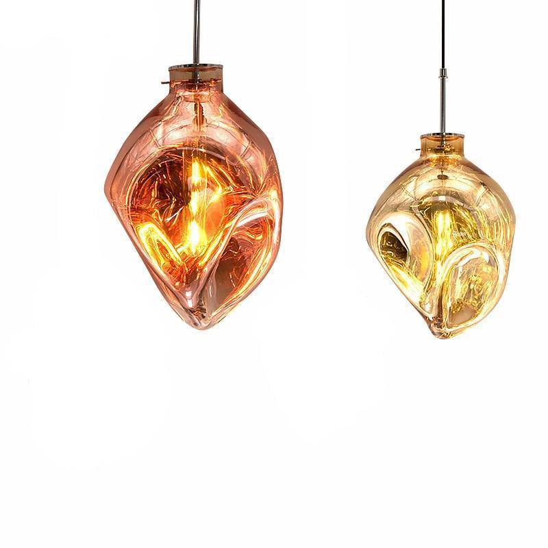 pendant light Lava colored glass LED design