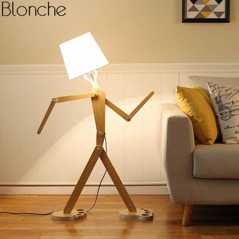 Lampadaire bonhomme moderne à LED - vue 2 sur 5