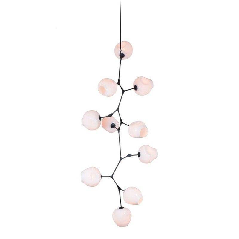 pendant light LED design with lampshade glass branch style Creative