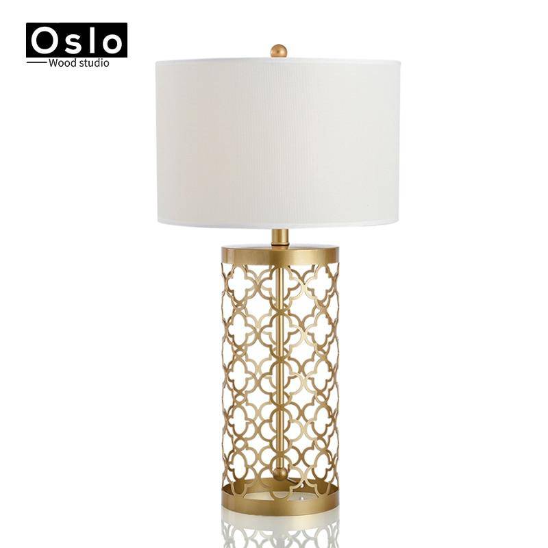 American gold design bedside lamp