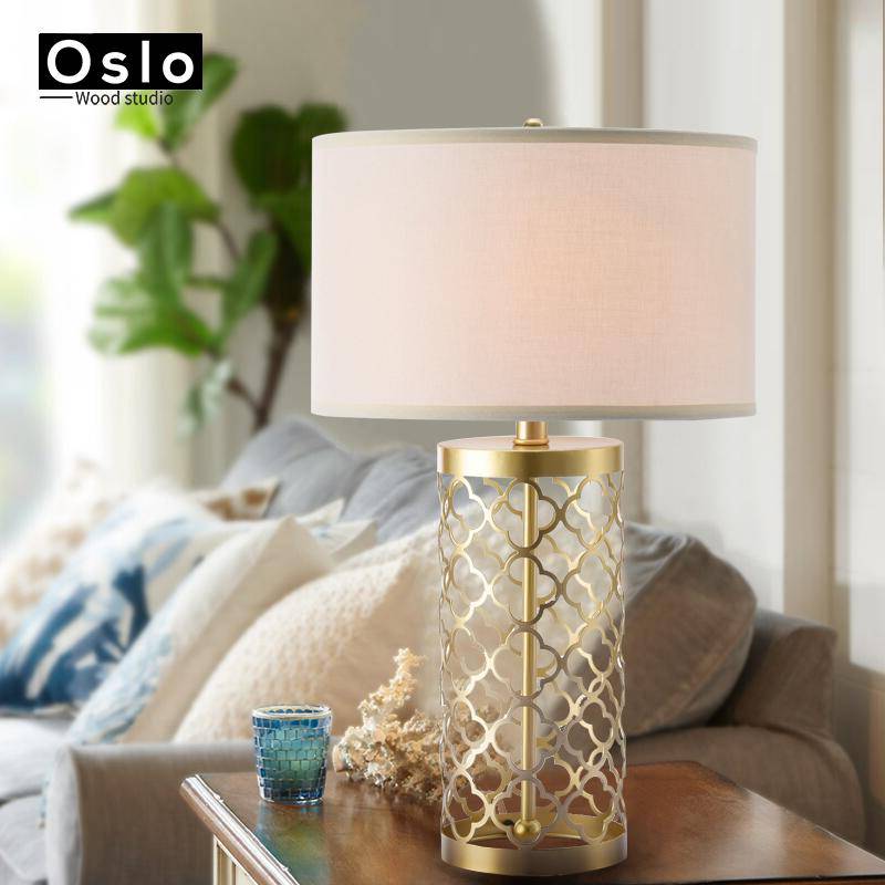 American gold design bedside lamp