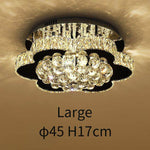 Plafonnier LED en cristal en forme de fleur