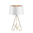 Lampe à poser design avec abat-jour et pieds chromés Novelty