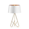 Lampe à poser design avec abat-jour et pieds chromés Novelty
