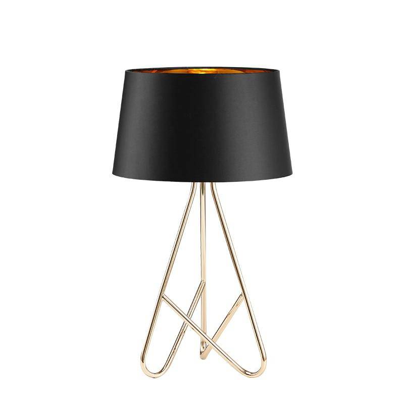 Design table lamp with lampshade and chrome feet Novelty