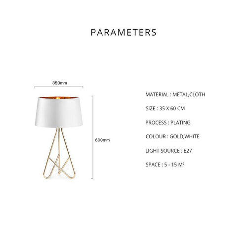 Lampe à poser design avec abat-jour et pieds chromés Novelty - vue 5 sur 7