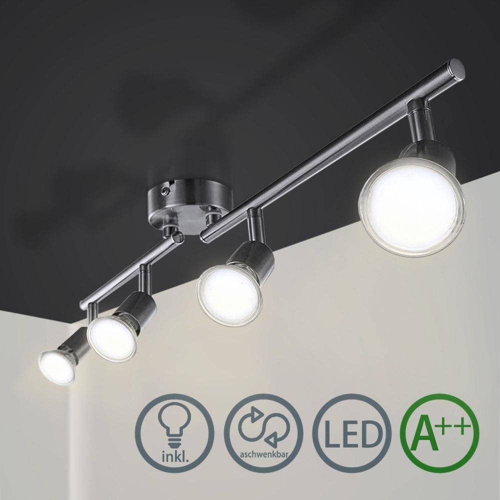 Barre à 4 spots LED chromée - vue 3 sur 7