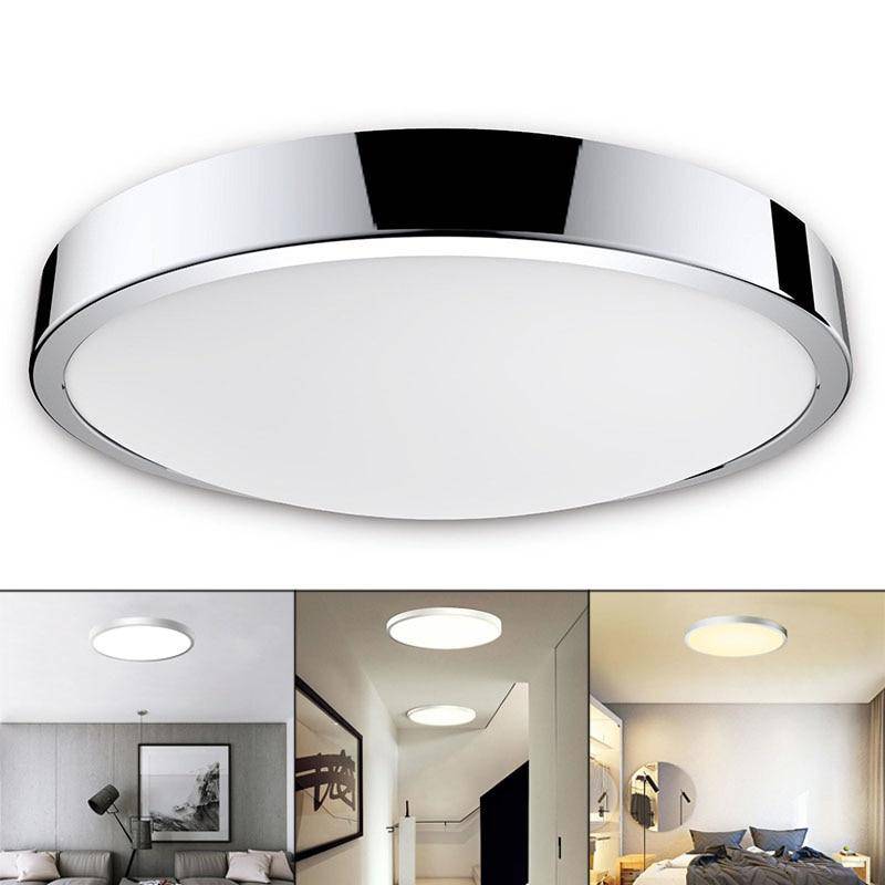 Plafonnier LED chromée waterproof