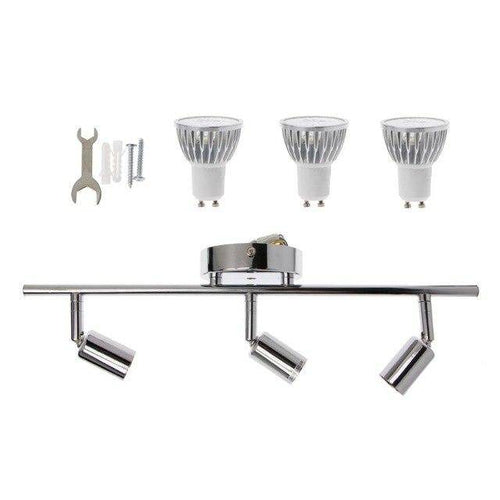 Barre 3 spots LED chromée Indoor - vue 2 sur 2