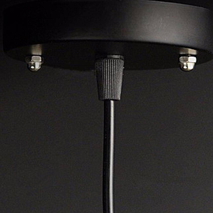 Suspension vintage en aluminium noir et doré - vue 5 sur 6