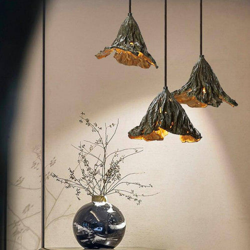 Suspension design écorce de feuille Tea