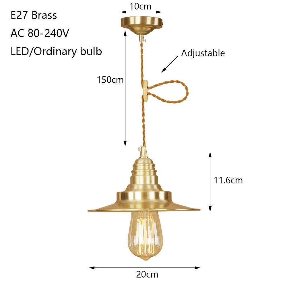 Suspension design à LED avec abat-jour en métal doré Novelty Loft - vue 4 sur 4