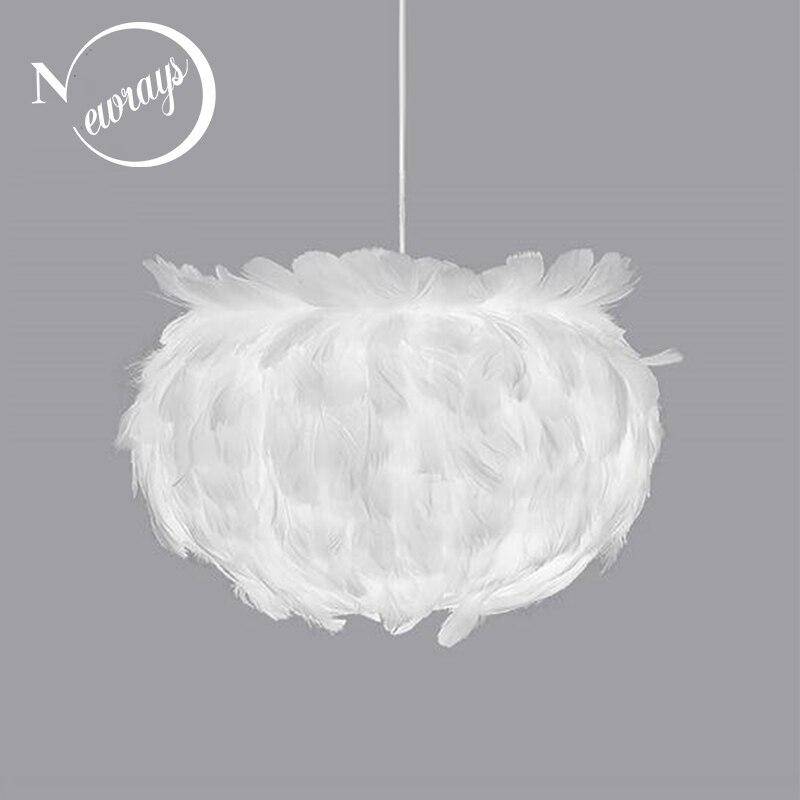 Lámpara de suspensión LED blanco de plumas design Loft