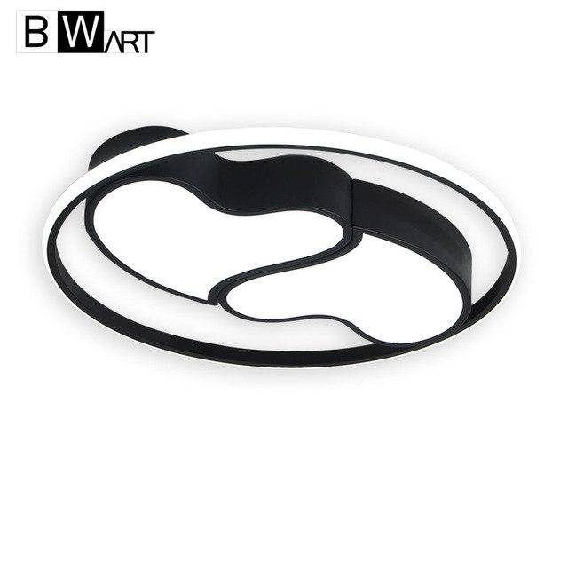 LED ceiling lamp with black and white circled hearts Bwart
