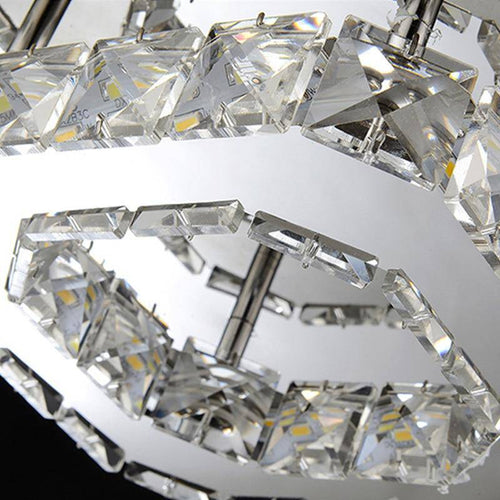 Plafonnier carré LED en cristal carré Hallway