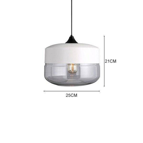Suspension design en verre et métal moderne (plusieurs formes)