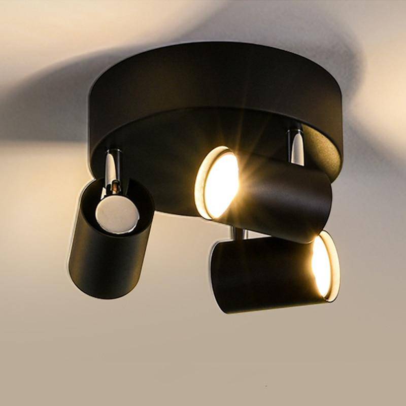 Plafonnier rond à spots LED ajustable