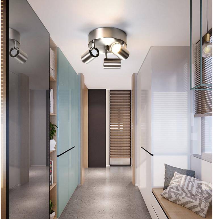 Plafonnier rond à spots LED ajustable - vue 4 sur 8
