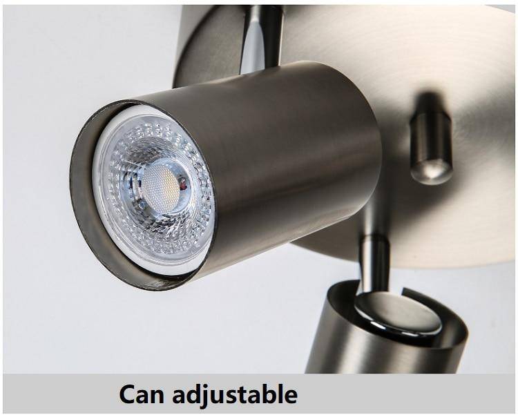 Plafonnier rond à spots LED ajustable