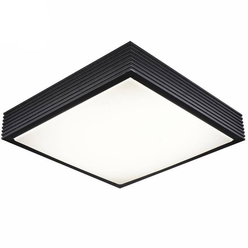 Plafonnier LED carré en métal Stepless