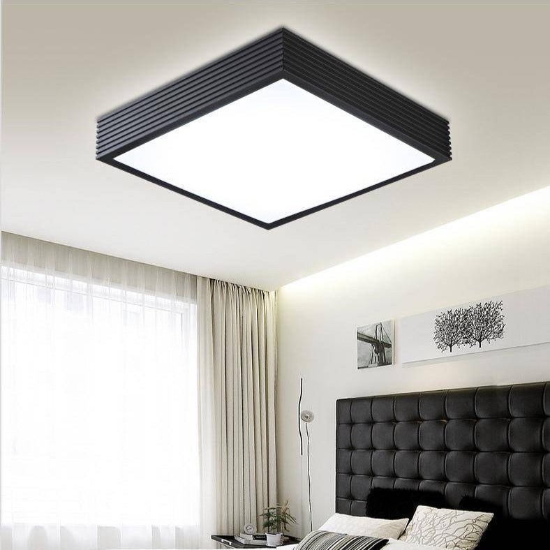 Plafonnier LED carré en métal Stepless - vue 4 sur 5