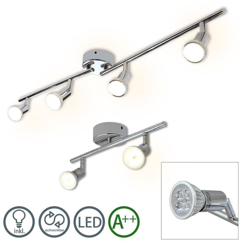 Chromium-plated ceiling light bar Spotlights Indoor