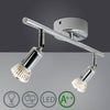 Plafonnier chromé barre à spots LED Indoor