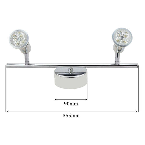 Plafonnier chromé barre à spots LED Indoor - vue 10 sur 11