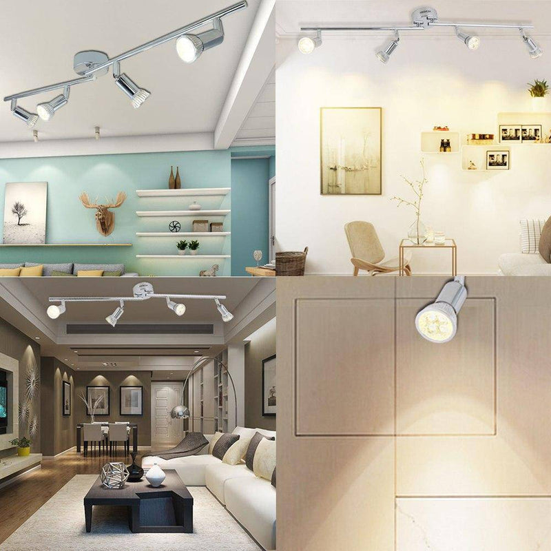 Chromium-plated ceiling light bar Spotlights Indoor