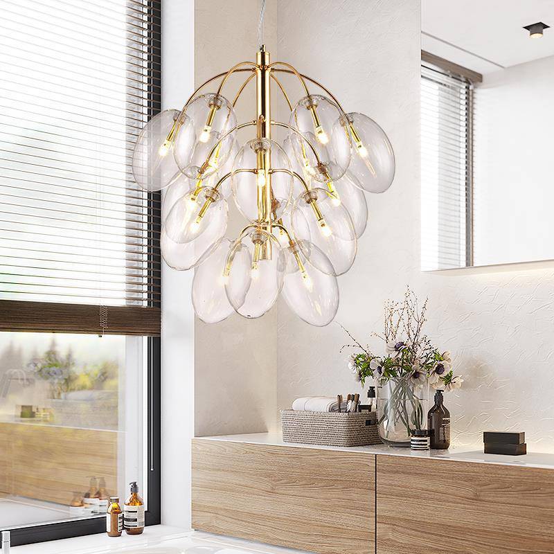 Suspension design avec boules de verre Cafe
