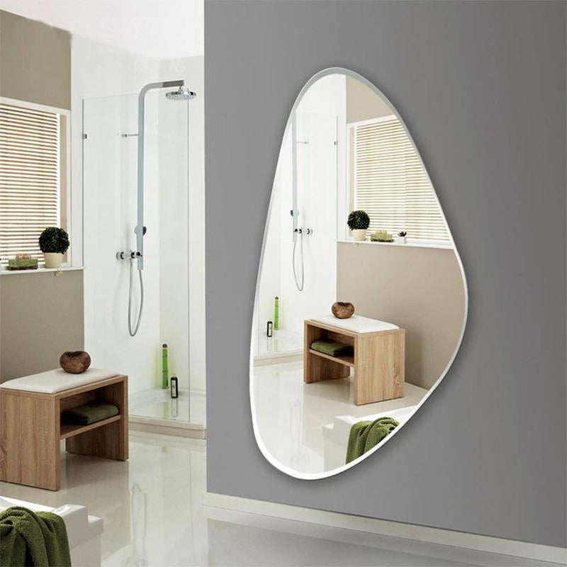 Rounded wall mirror Fitting