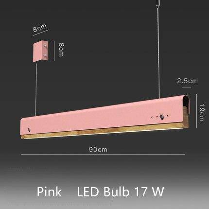 Lámpara de suspensión LED moderno con acabados de madera y metal de color