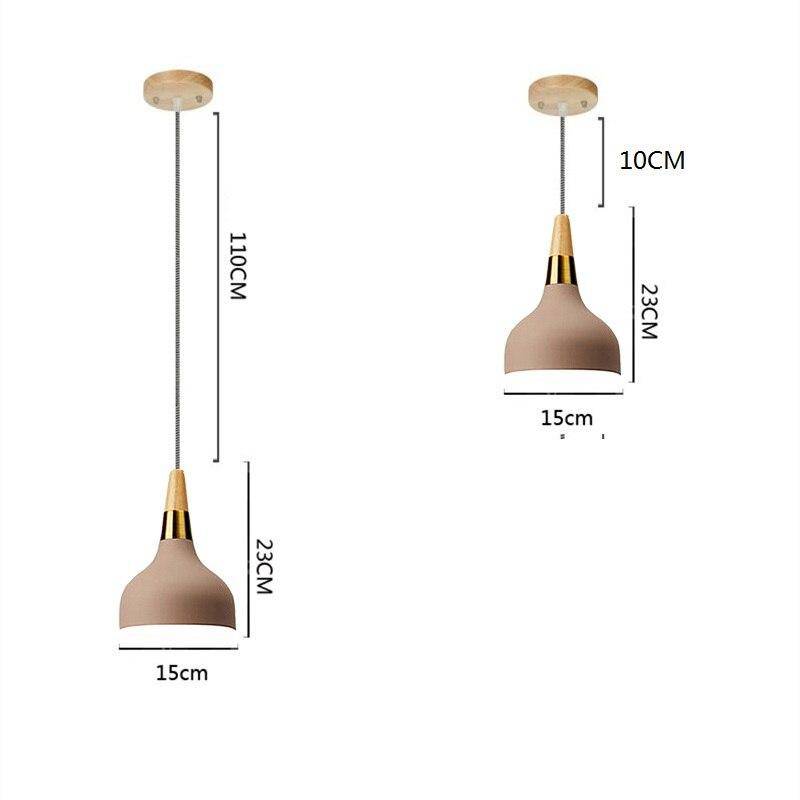 Suspension design LED avec abat-jour en métal khaki doré style Casa