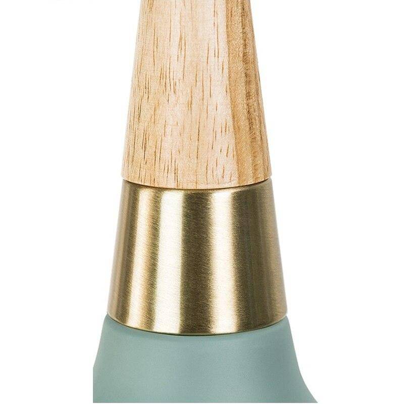 Suspension design LED avec abat-jour en métal khaki doré style Casa - vue 5 sur 4