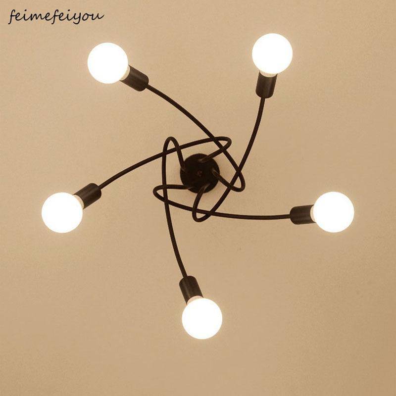 LED metal design ceiling light with multiple light points