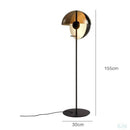 Lampadaire LED design lampe en boule changeable Lamp