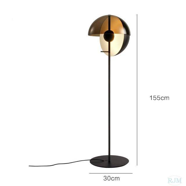 Lampadaire LED design lampe en boule changeable Lamp - vue 8 sur 11
