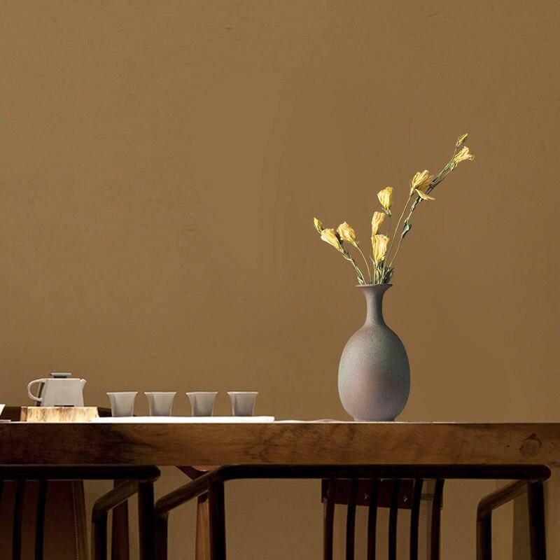 Vase style japonais en céramique arrondi - vue 2 sur 5