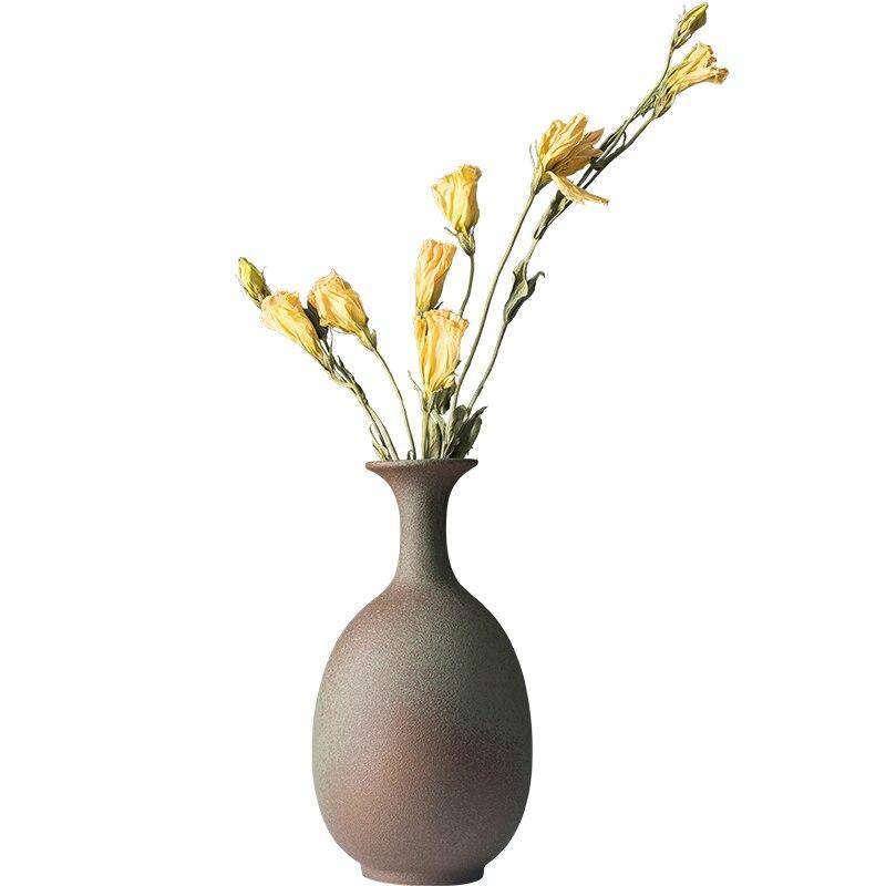 Vase style japonais en céramique arrondi